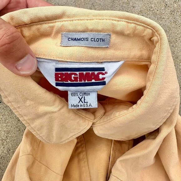 Vintage 80’s Big Mac Chamois Button Up Work Shirt - Picture 4 of 4